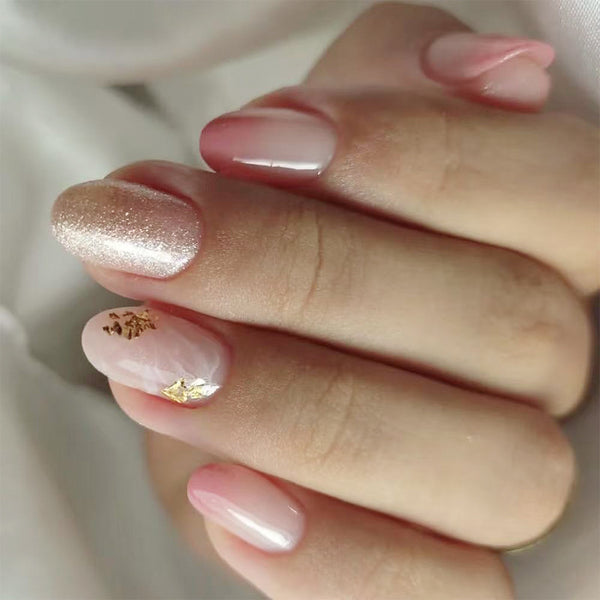 12 Sizes-24 Pcs Press On Nails C1034