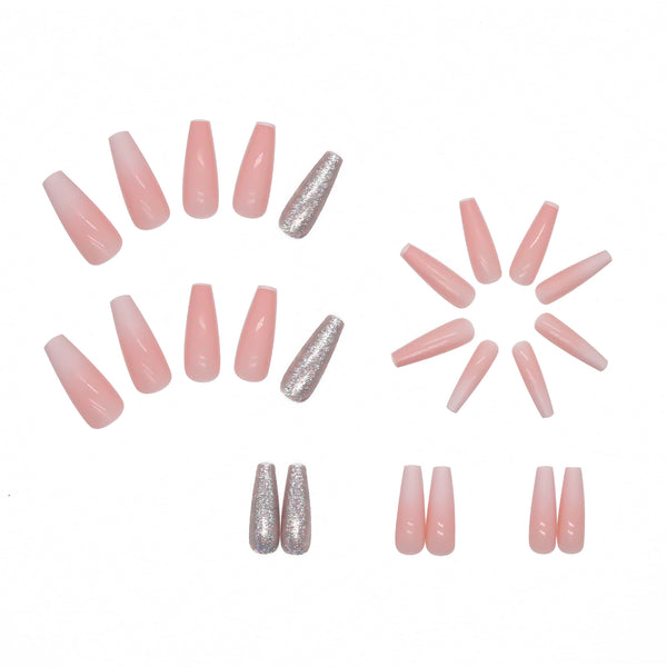12 Sizes-24 Pcs Press On Nails W071