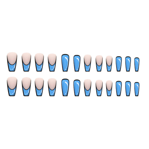 12 Sizes-24 Pcs Press On Nails W322