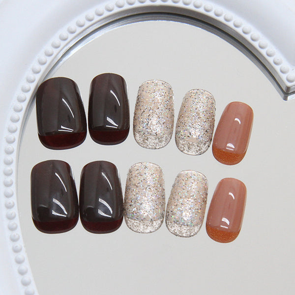 12 Sizes-24 Pcs Press On Nails R893