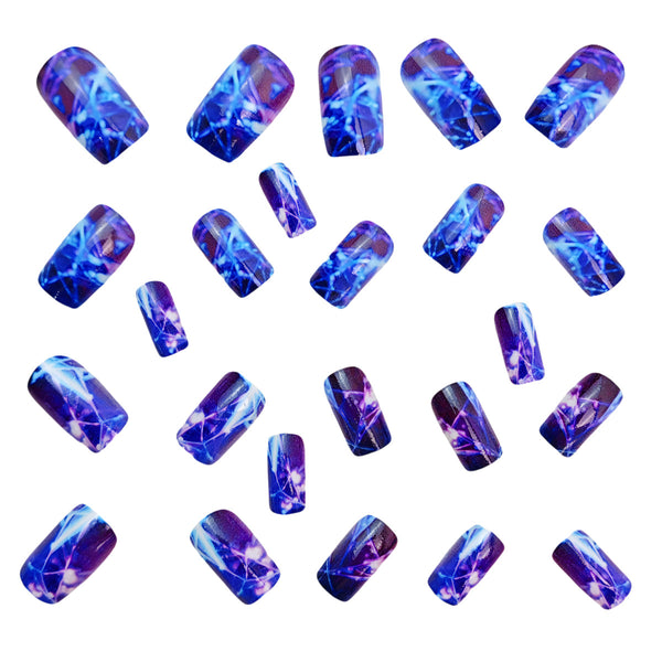 12 Sizes-24 Pcs Press On Nails Y872