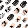 12 Sizes-24 Pcs Press On Nails JP4520