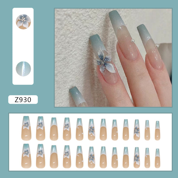 12 Sizes-24 Pcs Press On Nails Z930