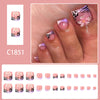 12 Sizes-24 Pcs Press On Nails C1851