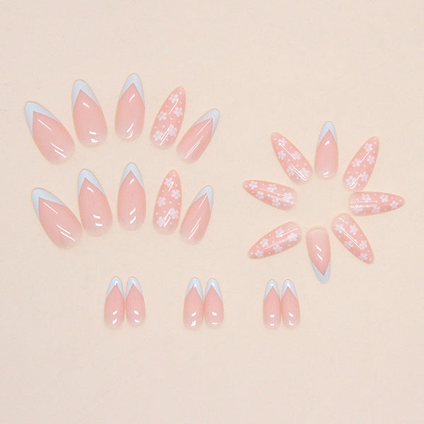 12 Sizes-24 Pcs Press On Nails W610