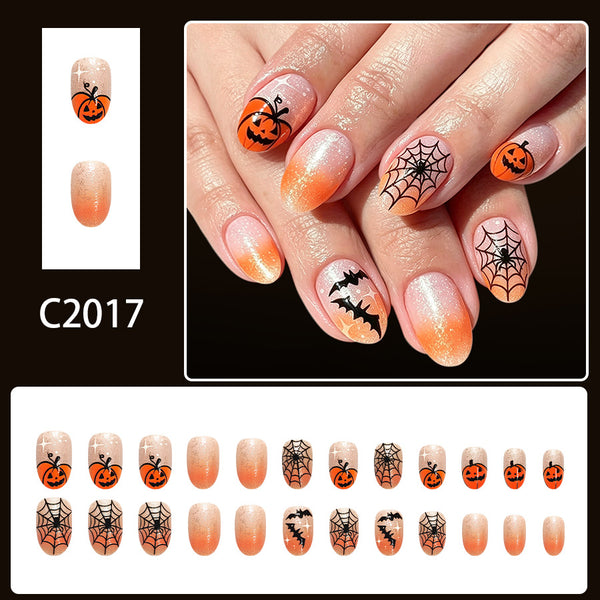 12 Sizes-24 Pcs Press On Nails C2017