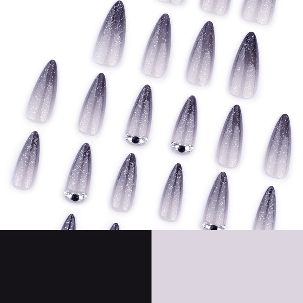12 Sizes-24 Pcs Press On Nails JP3590