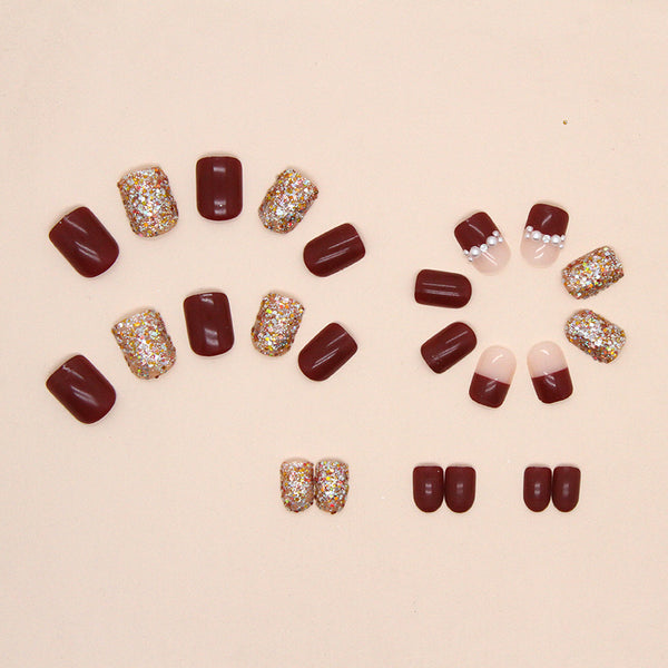 12 Sizes-24 Pcs Press On Nails Z538