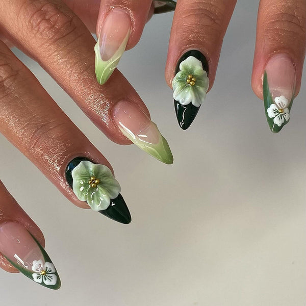 12 Sizes-24 Pcs Press On Nails Z944