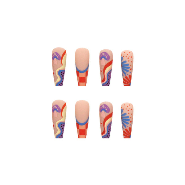 12 Sizes-24 Pcs Press On Nails W167