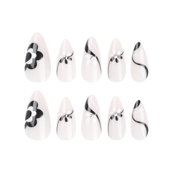 12 Sizes-24 Pcs Press On Nails JP3021