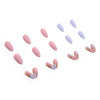 12 Sizes-24 Pcs Press On Nails W118