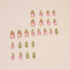 12 Sizes-24 Pcs Press On Nails W1542