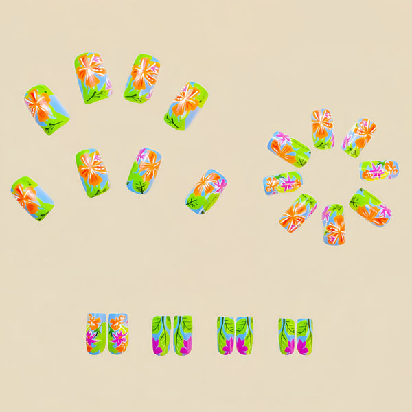 12 Sizes-24 Pcs Press On Nails Y616