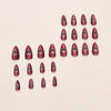 12 Sizes-24 Pcs Press On Nails W1999