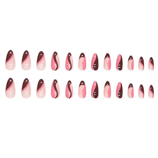 12 Sizes-24 Pcs Press On Nails W402