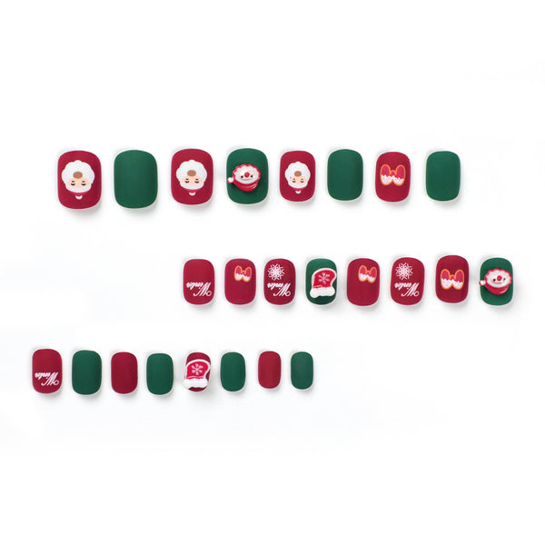 12 Sizes-24 Pcs Press On Nails JP2777