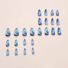 12 Sizes-24 Pcs Press On Nails W1931