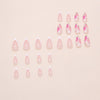 12 Sizes-24 Pcs Press On Nails W1944