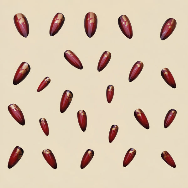12 Sizes-24 Pcs Press On Nails Y229