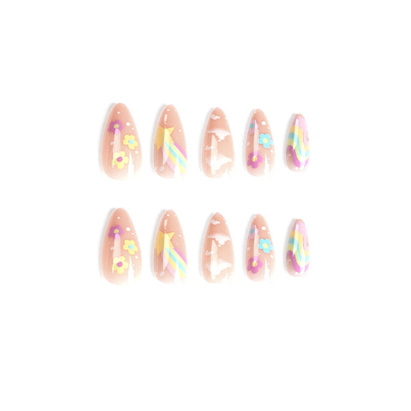 12 Sizes-24 Pcs Press On Nails JP2385