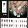 12 Sizes-24 Pcs Press On Nails C1137