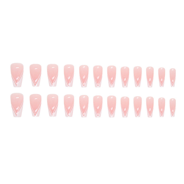 12 Sizes-24 Pcs Press On Nails W1030