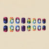12 Sizes-24 Pcs Press On Nails Y222
