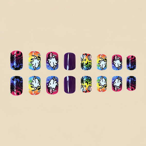 12 Sizes-24 Pcs Press On Nails Y222