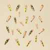 12 Sizes-24 Pcs Press On Nails Y079
