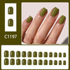 12 Sizes-24 Pcs Press On Nails C1197