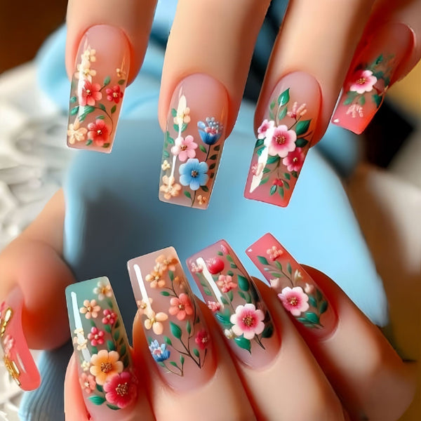 12 Sizes-24 Pcs Press On Nails Y794