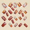 12 Sizes-24 Pcs Press On Nails Y1206
