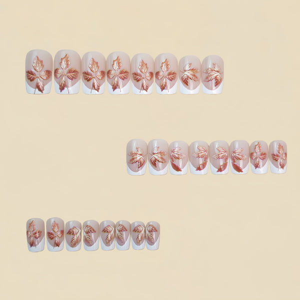 12 Sizes-24 Pcs Press On Nails Y1521