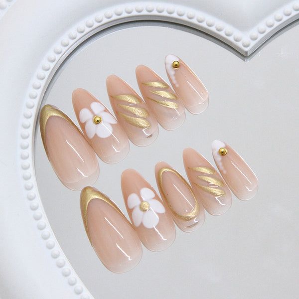 12 Sizes-24 Pcs Press On Nails Z1111