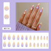 12 Sizes-24 Pcs Press On Nails W114