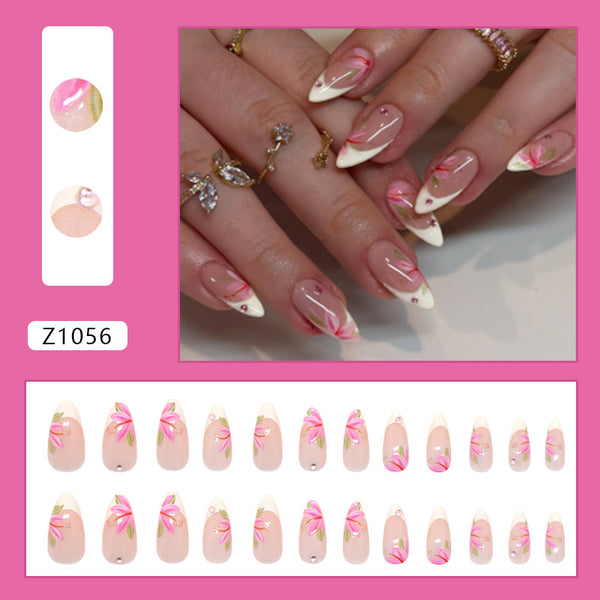 12 Sizes-24 Pcs Press On Nails Z1056