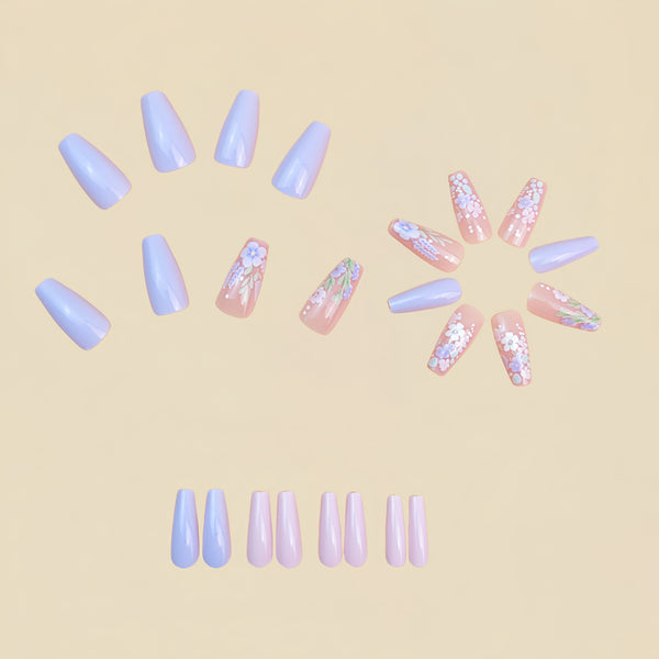 12 Sizes-24 Pcs Press On Nails Y883