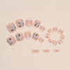 12 Sizes-24 Pcs Press On Nails F083