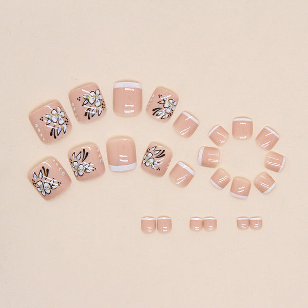 12 Sizes-24 Pcs Press On Nails F083