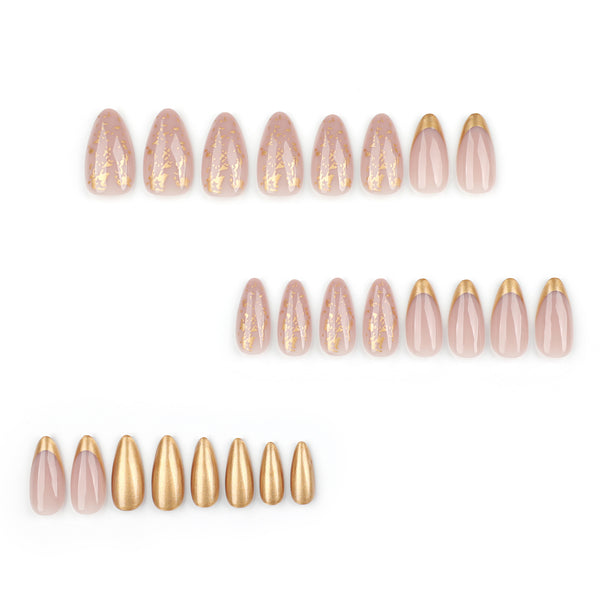 12 Sizes-24 Pcs Press On Nails JP3749