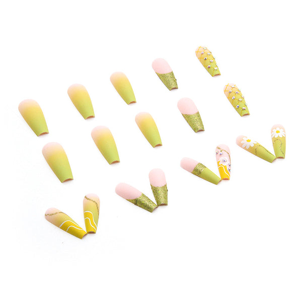 12 Sizes-24 Pcs Press On Nails W223