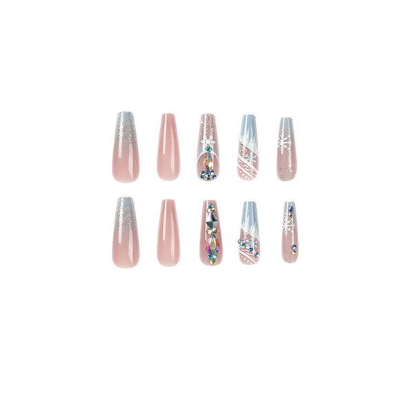 12 Sizes-24 Pcs Press On Nails JP1908
