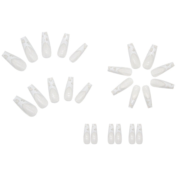 12 Sizes-24 Pcs Press On Nails W078