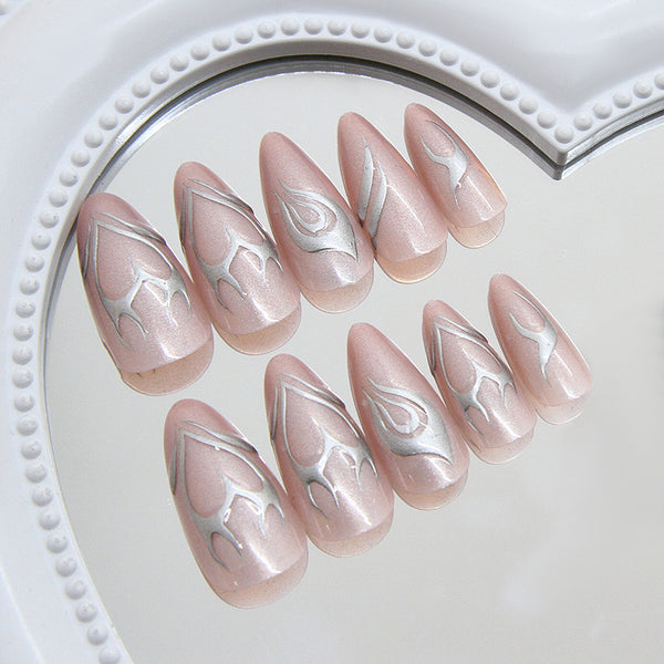 12 Sizes-24 Pcs Press On Nails W1901