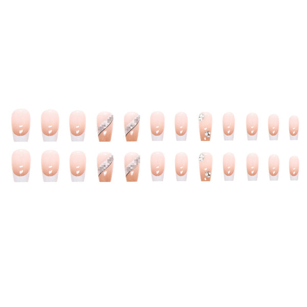 12 Sizes-24 Pcs Press On Nails Z466