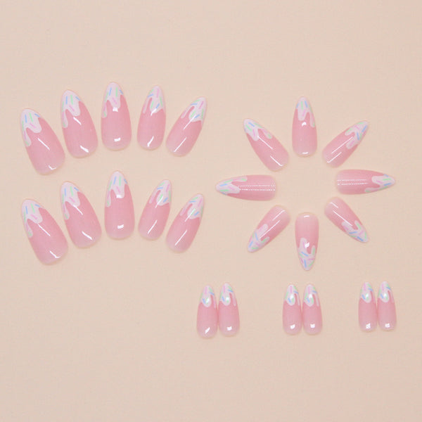 12 Sizes-24 Pcs Press On Nails W1650