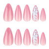 12 Sizes-24 Pcs Press On Nails JP3986