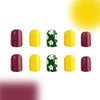 12 Sizes-24 Pcs Press On Nails C321