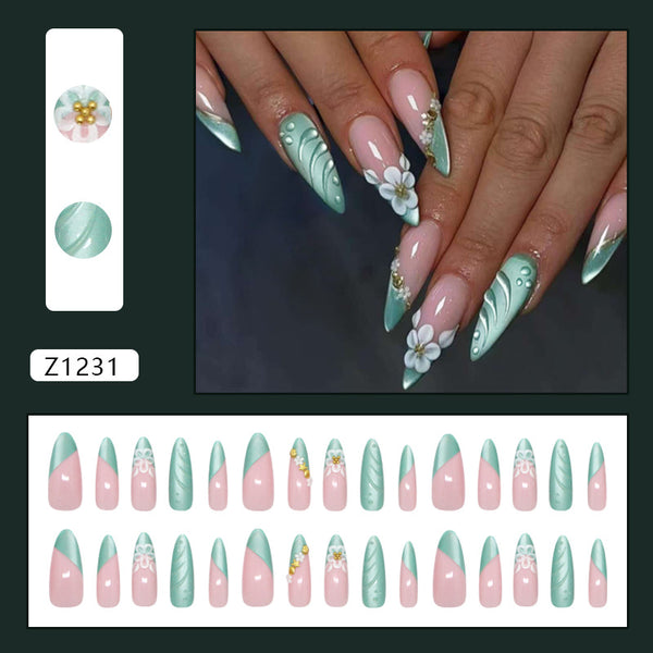 30 Pcs Press On Nails Z1231